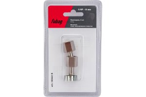 FUBAG Переходник 1/4 дюйма F на елочку 8мм с обжимным кольцом 11Х13мм блистер 2 шт