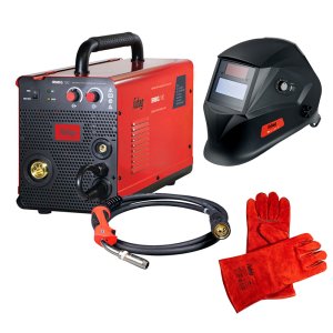 FUBAG Сварочный полуавтомат IRMIG 180 (31 432) + Горелка FB 250 3m ( FB 250 Ergo 3m) (38443) + Маска сварщика Хамелеон IR 9-13N S (38072) + Сварочные краги на подкладке красные FWGN 10R (641180) 