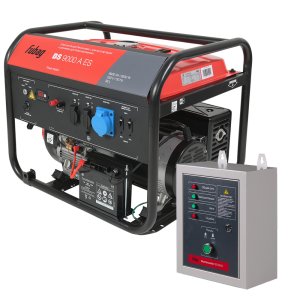 FUBAG Бензиновый генератор с электростартером и коннектором автоматики BS 9000 A ES + Блок автоматики Startmaster 6600 (230V)  (41 015) в ПОДАРОК!