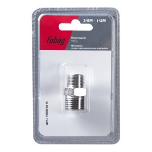 FUBAG Переходник 3/8 дюйма M на 1/2 дюйма M, блистер 1 шт