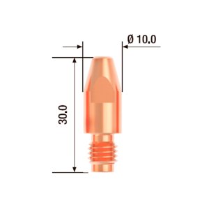 FUBAG Контактный наконечник M8х30 мм ECU D=2.0 мм  (25 шт.) в Астрахани фото