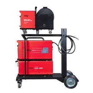 Полуавтомат сварочный FUBAG XMIG 500T DW PULSE + подающий механизм DRIVE XMIG DW PULSE  + горелка FB 550W 3 м + блок жидкостного охлаждения Cool XMIG + шланг-пакет 5 метров 95 мм2 14 pol с жидкостным охлаждением + Тележка  в Астрахани фото