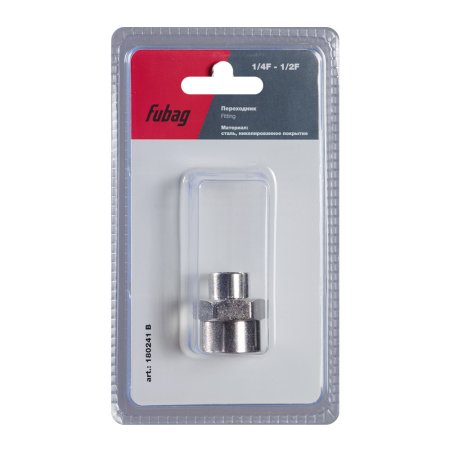 FUBAG Переходник 1/4 дюйма F - 1/2 дюйма F, блистер 1 шт в Астрахани фото
