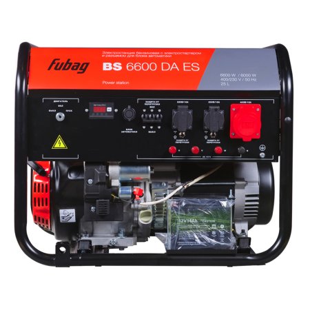 Бензиновый генератор FUBAG BS 6600 DA ES (трехфазный) с электростартером и коннектором автоматики в Астрахани фото