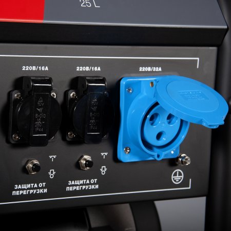 Бензиновый генератор с электростартером и коннектором автоматики FUBAG BS 7500 A ES в Астрахани фото