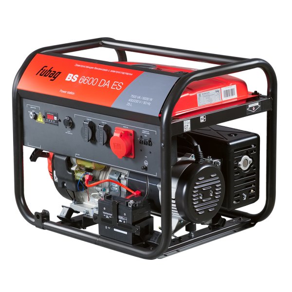 Бензиновый генератор FUBAG BS 6600 DA ES (трехфазный) с электростартером и коннектором автоматики в Астрахани фото