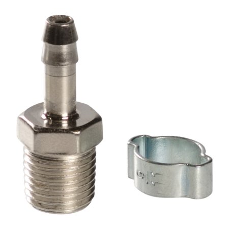 FUBAG Переходник 1/4 дюйма M на елочку 6мм с обжимным кольцом 9Х11мм, блистер 1 шт в Астрахани фото