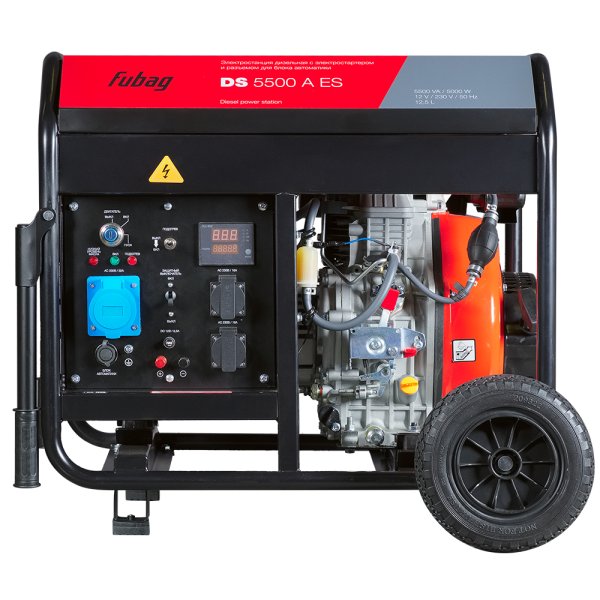 FUBAG Дизельный генератор с электростартером и коннектором автоматики DS 5500 A ES + Пусковое устройство DRIVE 600 в ПОДАРОК! в Астрахани фото