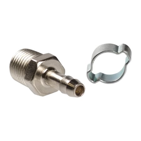 FUBAG Переходник 1/4 дюйма M на елочку 6мм с обжимным кольцом 9Х11мм, блистер 1 шт в Астрахани фото