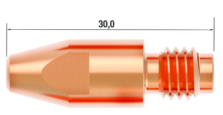 FUBAG Контактный наконечник M8 X 30мм CUCRZR 1.2мм /.045 дюйма (10 шт.)