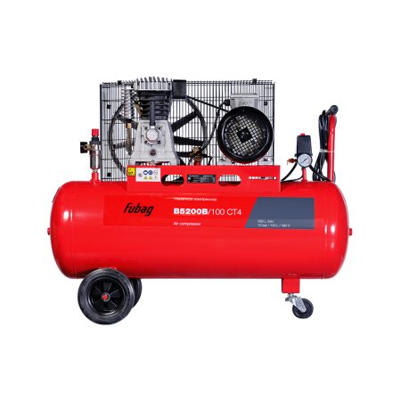 Ременной одноступенчатый компрессор FUBAG B5200B/100 CT4 + Набор пневмоинструмента FUBAG 34 предмета (кейс) в ПОДАРОК в Астрахани фото