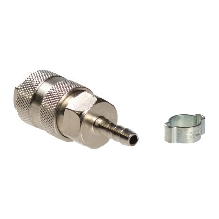 FUBAG Разъемное соединение рапид (муфта), елочка 6мм с обжимным кольцом 6х11мм, блистер 1 шт в Астрахани фото