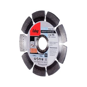 Алмазный отрезной диск FUBAG Beton Pro D115 мм/ 22.2 мм по бетону в Астрахани фото
