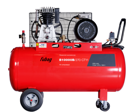 Ременной одноступенчатый компрессор FUBAG B10000B/270 CT11 + Набор пневмоинструмента 34 предмета (в кейсе) + Набор пневмоинструмента Basic S1000 3 предмета в ПОДАРОК! в Астрахани фото