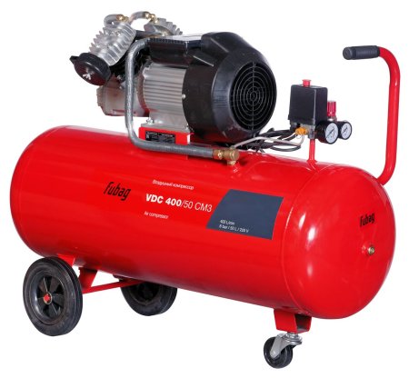 Поршневой масляный компрессор FUBAG VDC 400/50 CM3 + Краскораспылитель MASTER G600/1.4 HVLP в ПОДАРОК в Астрахани фото
