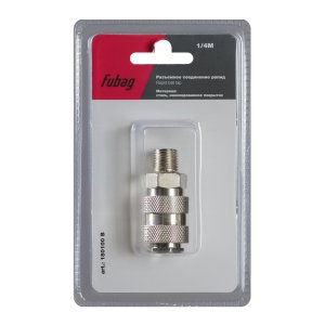 FUBAG Разъемное соединение рапид (муфта), 1/4 дюйма M, наружн. резьба, блистер 1 шт в Астрахани фото